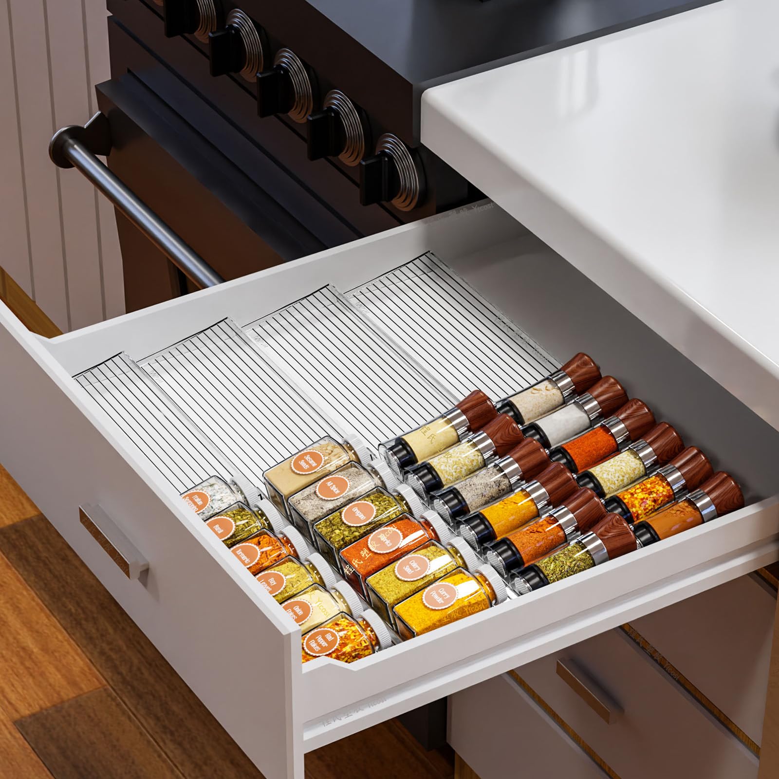 Yieach easy to clean design resists warping, keeping contents neat