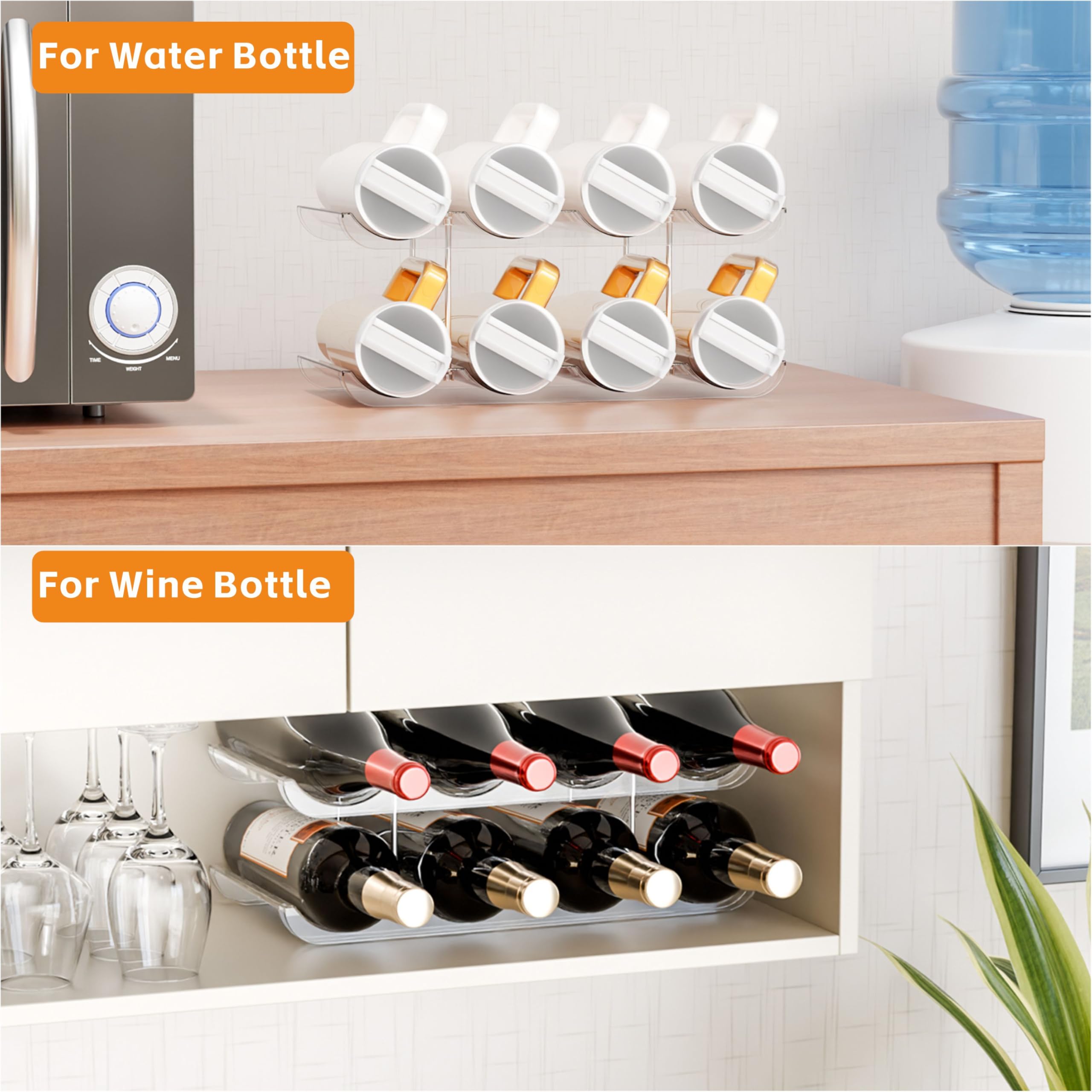 Yieach easy install acrylic stand installs quickly using two height pillars