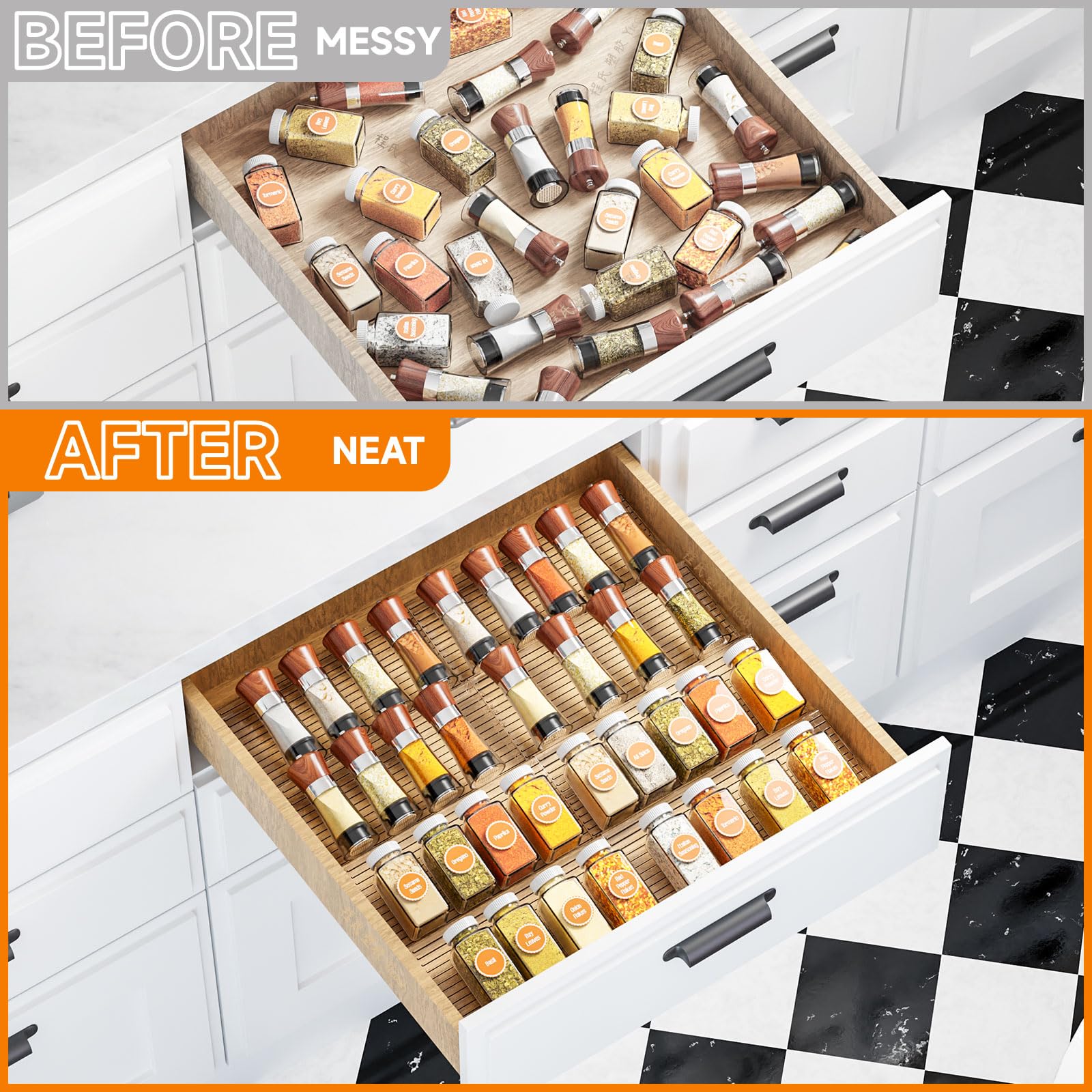 Yieach multi-use tray also stores lipstick and small bottles