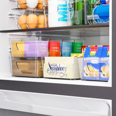 Yieach portable handles enable easy relocation across shelves.