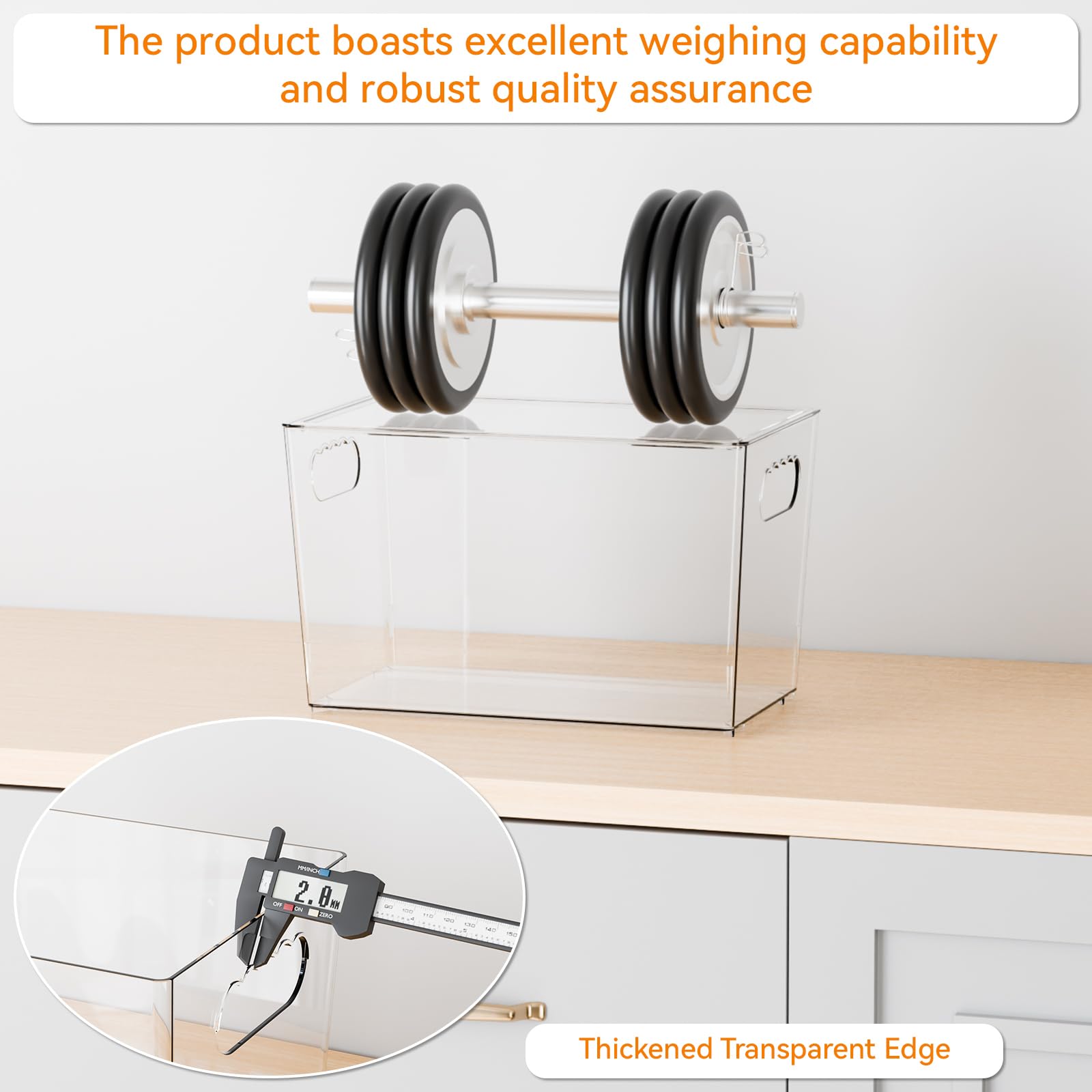 Yieach stackable kitchen bin design saves vertical space