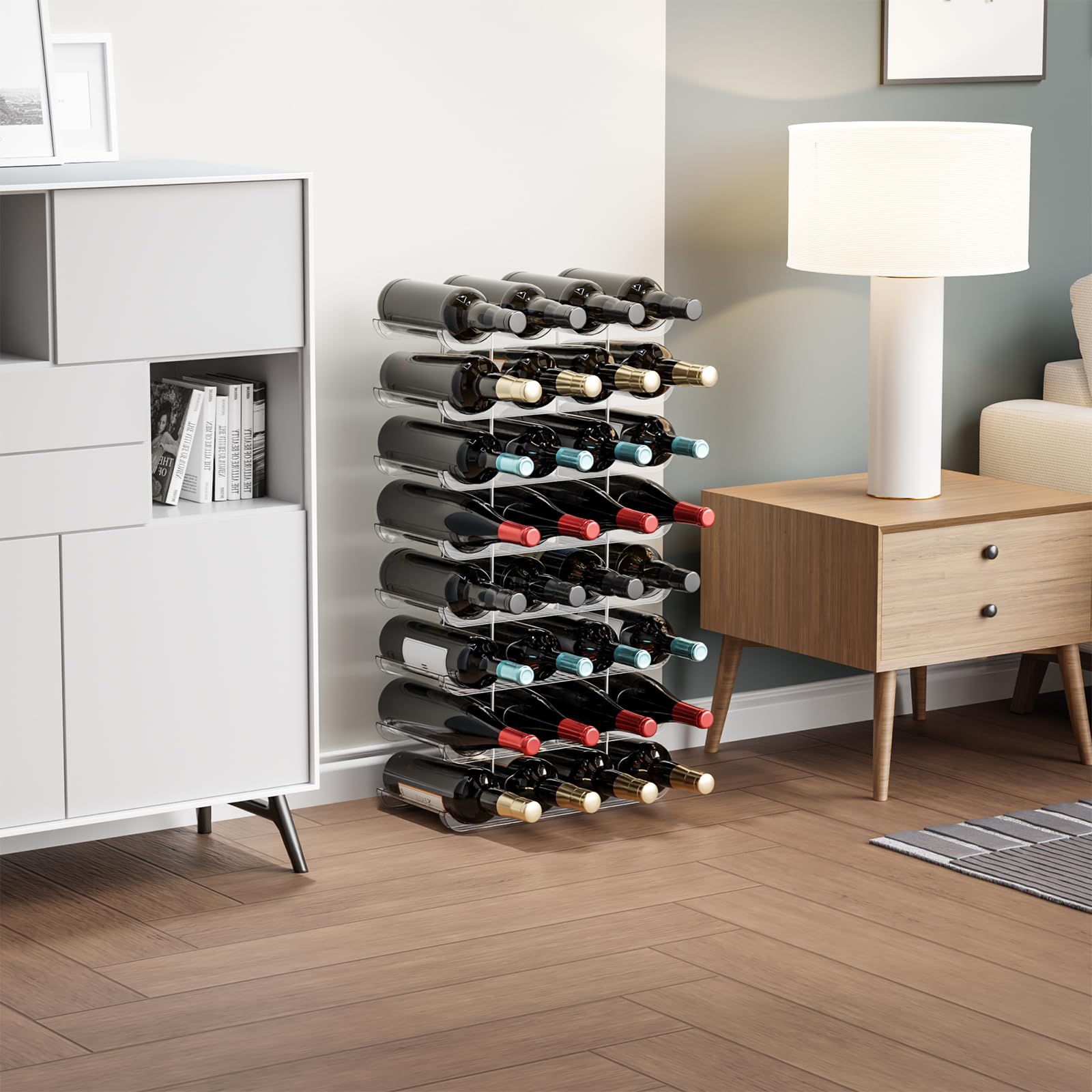 Yieach two-height pillar enables customizable stacking.