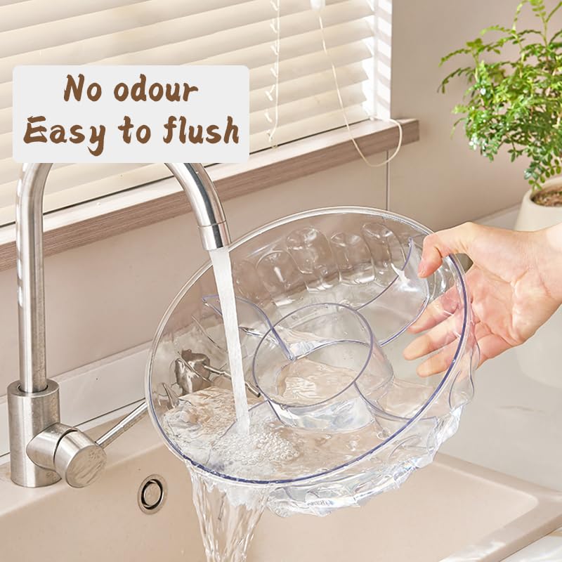YIEZI portable snack tray with secure lid is ideal for travel and picnics.