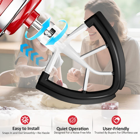 YIFOCUS Flex Edge Beater features bowl-scraper action for consistent results.