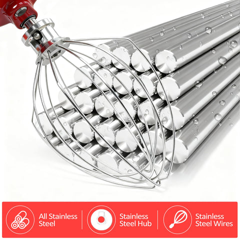YIFOCUS tilt-head whisk enables efficient blending and airy emulsions.