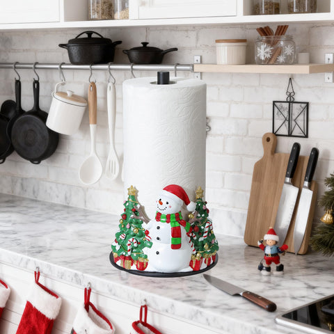 YIGII compact-fit image shows roll compatibility and tidy counter for standard towels