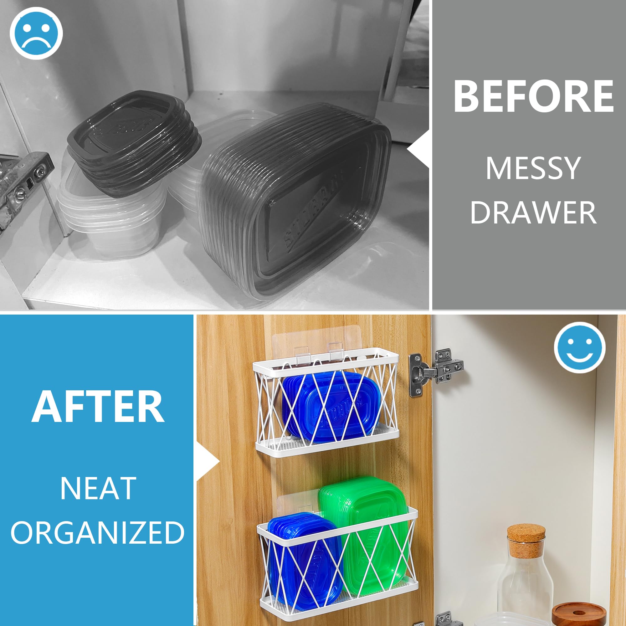 YIGII lid holder feature keeps lids neatly accessible.
