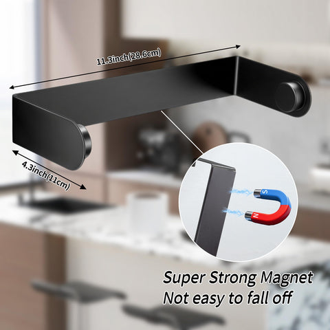 YIGII black holder with back magnet secures to metal surfaces for easy access.