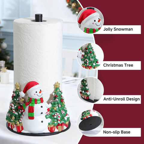 YIGII snowman base-detail highlighting sturdy resin and weighted base for stability