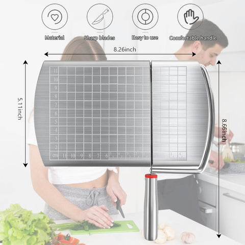 YIHAOSSING cheese slicer with anti-slip pads stabilizing use
