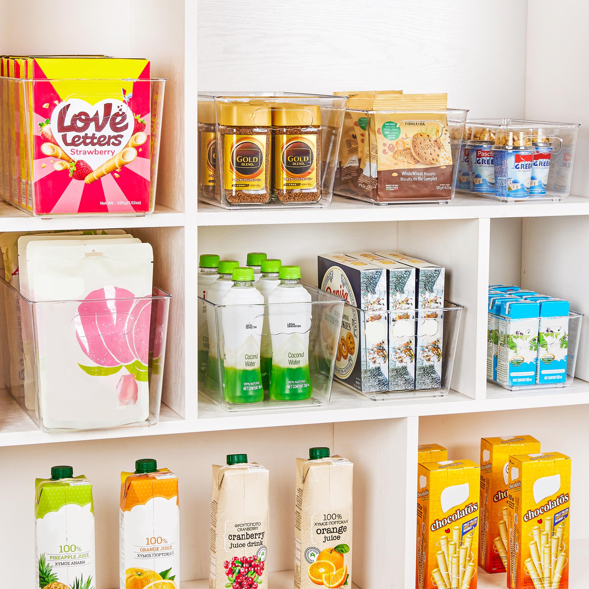 YIHONG clear bin freezer XL organized for easy retrieval