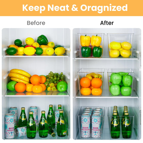 YIHONG clear bin fridge XL visible stock for quick meals