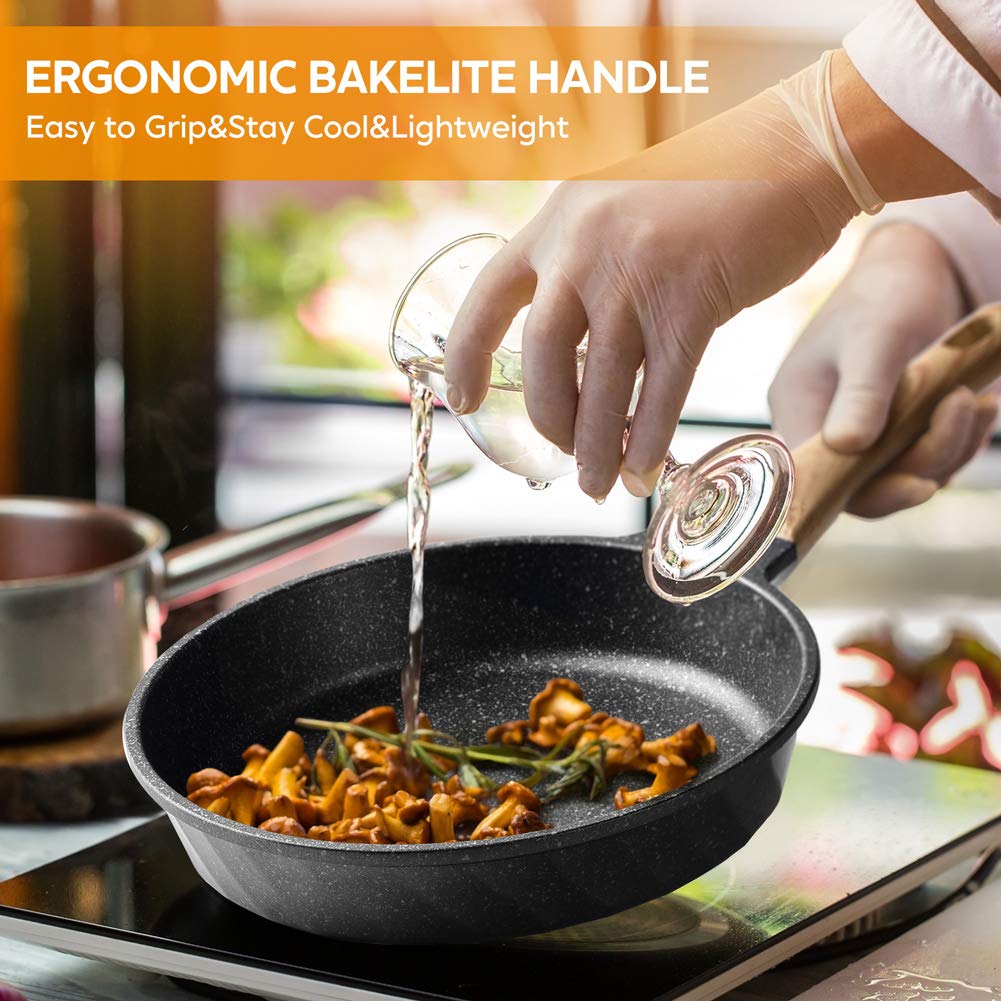 YIIFEEO cookware set stacked for compact storage