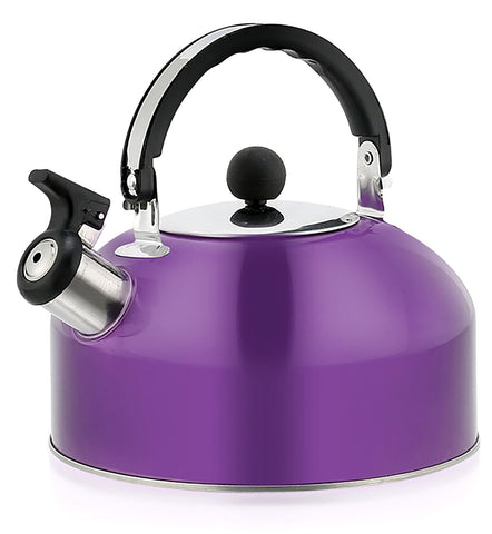 YIKANGHENG purple-coated tea kettle, ideal for quick water boiling and tea preparation.