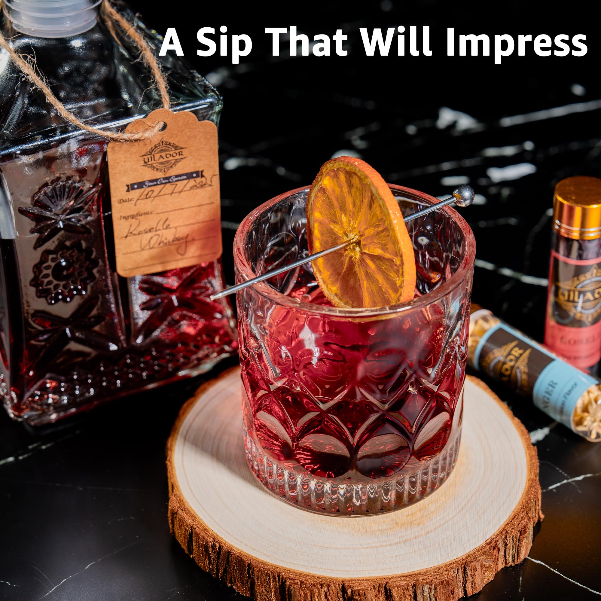 Yilador bottle pour demonstration showing how to start an infusion