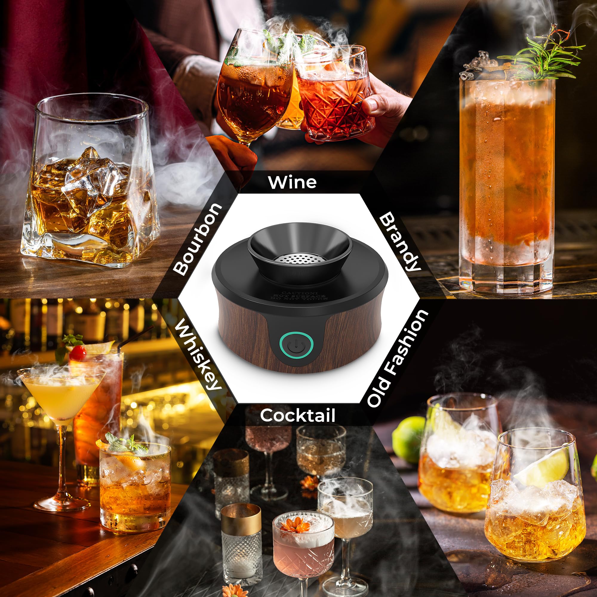 Lid on glass by Yilador smoker fits securely for smoke containment