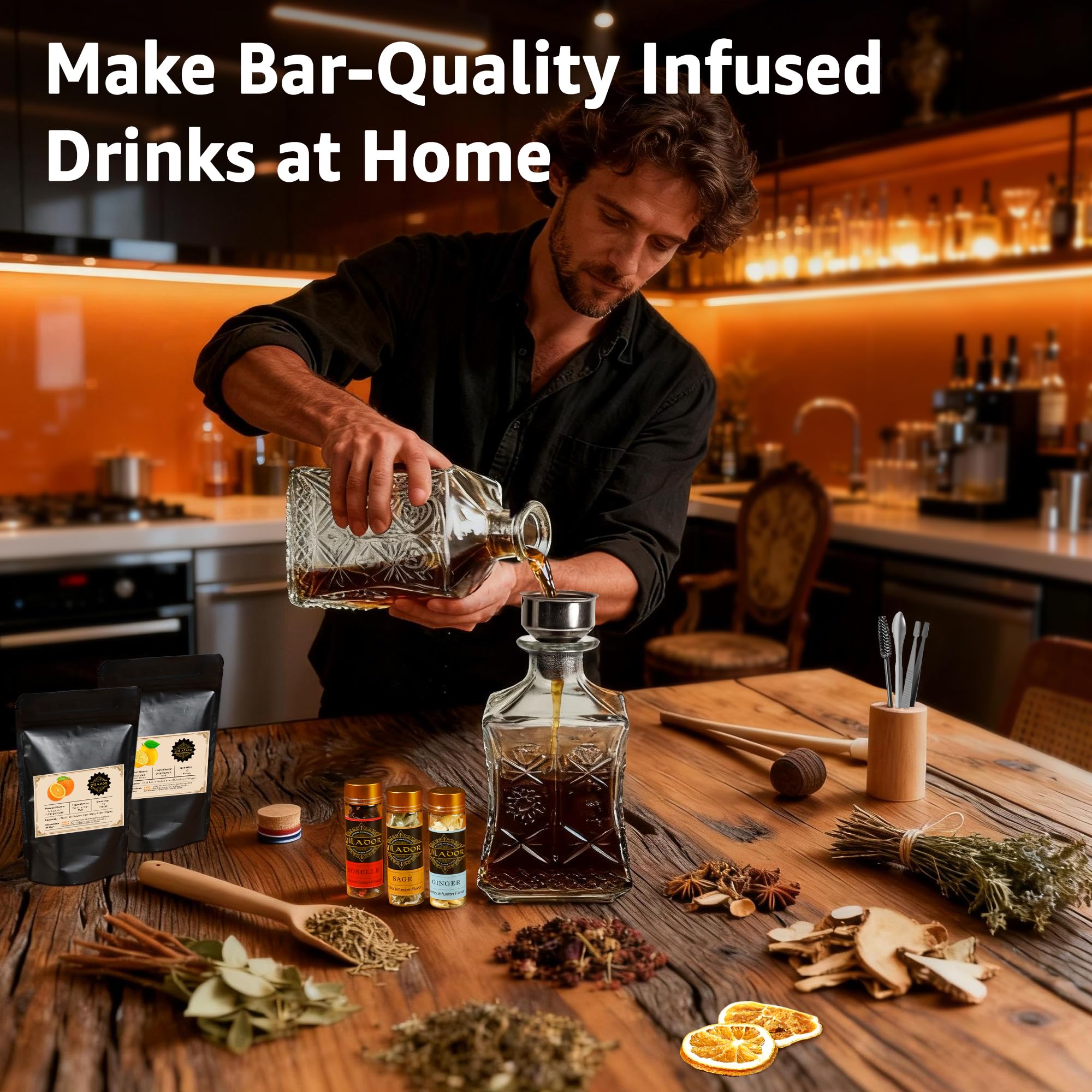 Yilador stainless filter and funnel for easy, mess-free infusion workflow