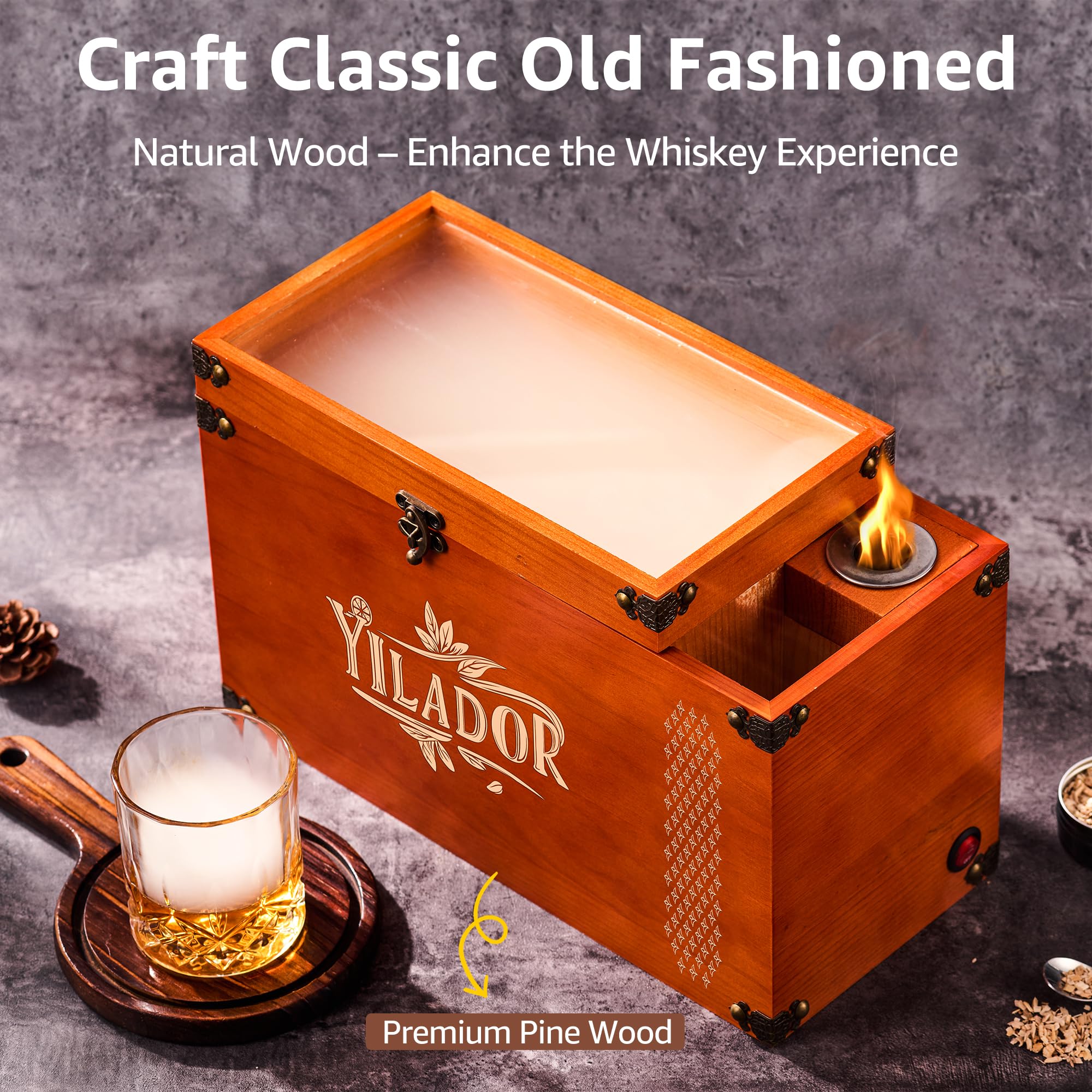 Yilador torch included enables quick smoke starts for fast entertaining
