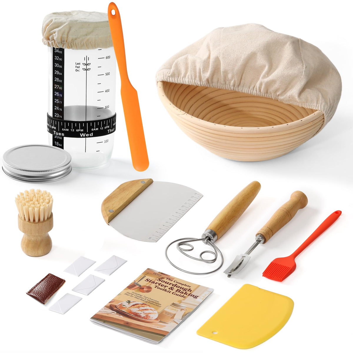 YILIHCIA banneton 9-inch proofing basket for even fermentation and crispy crust