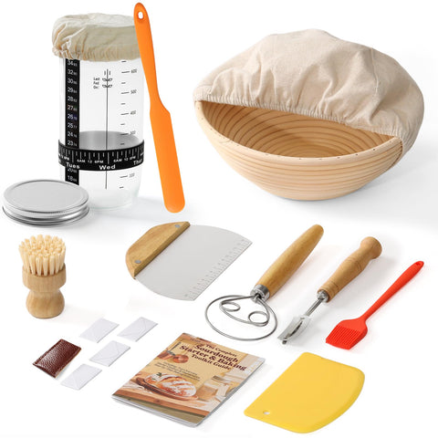 YILIHCIA banneton 9-inch proofing basket for even fermentation and crispy crust