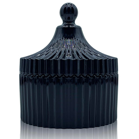YILUSHENGHUA colorful glass jar with lid for candy storage and decor