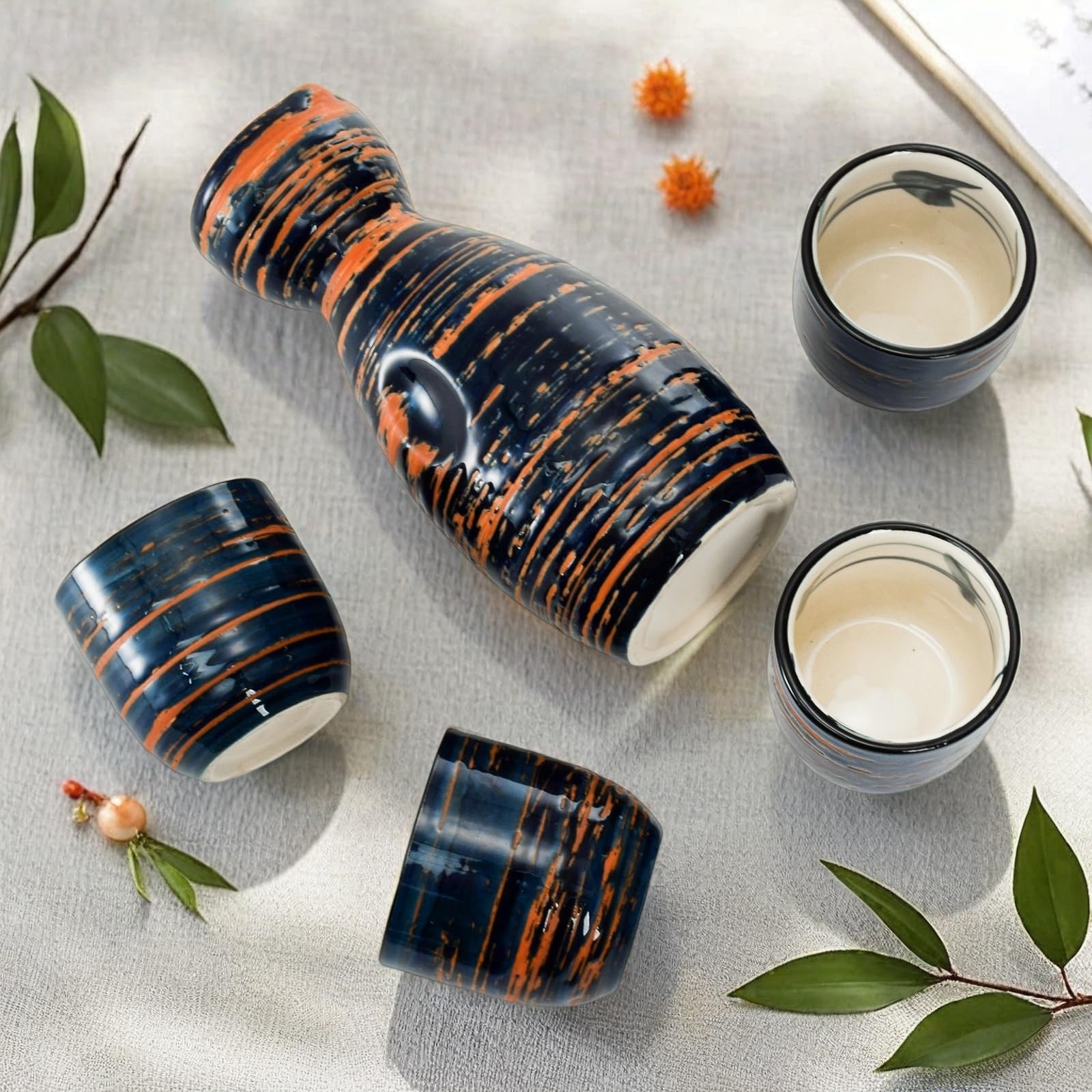 YIMITEE hand-painted ceramic finish is durable and easy to clean