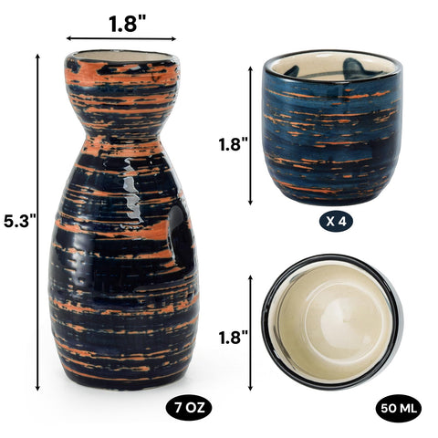 YIMITEE sake cups four for precise portions at gatherings