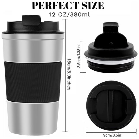 YINBAOGE 12oz capacity travel mug ideal for daily coffee on the move