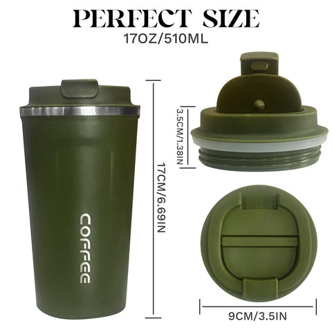 YINBAOGE mug fits most car cup holders for easy transport