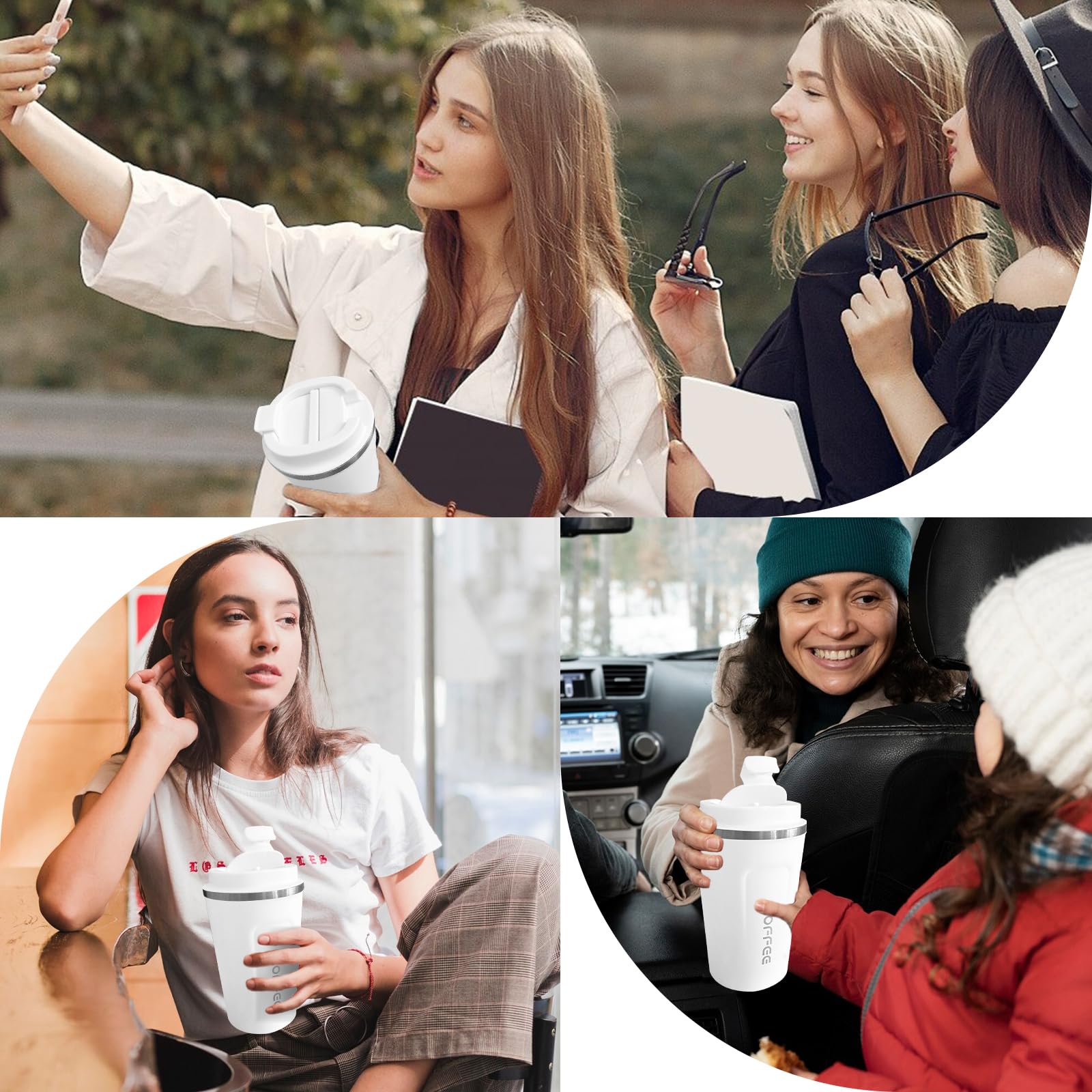 YINBAOGE mug pictured in a bag, ready for on-the-go use