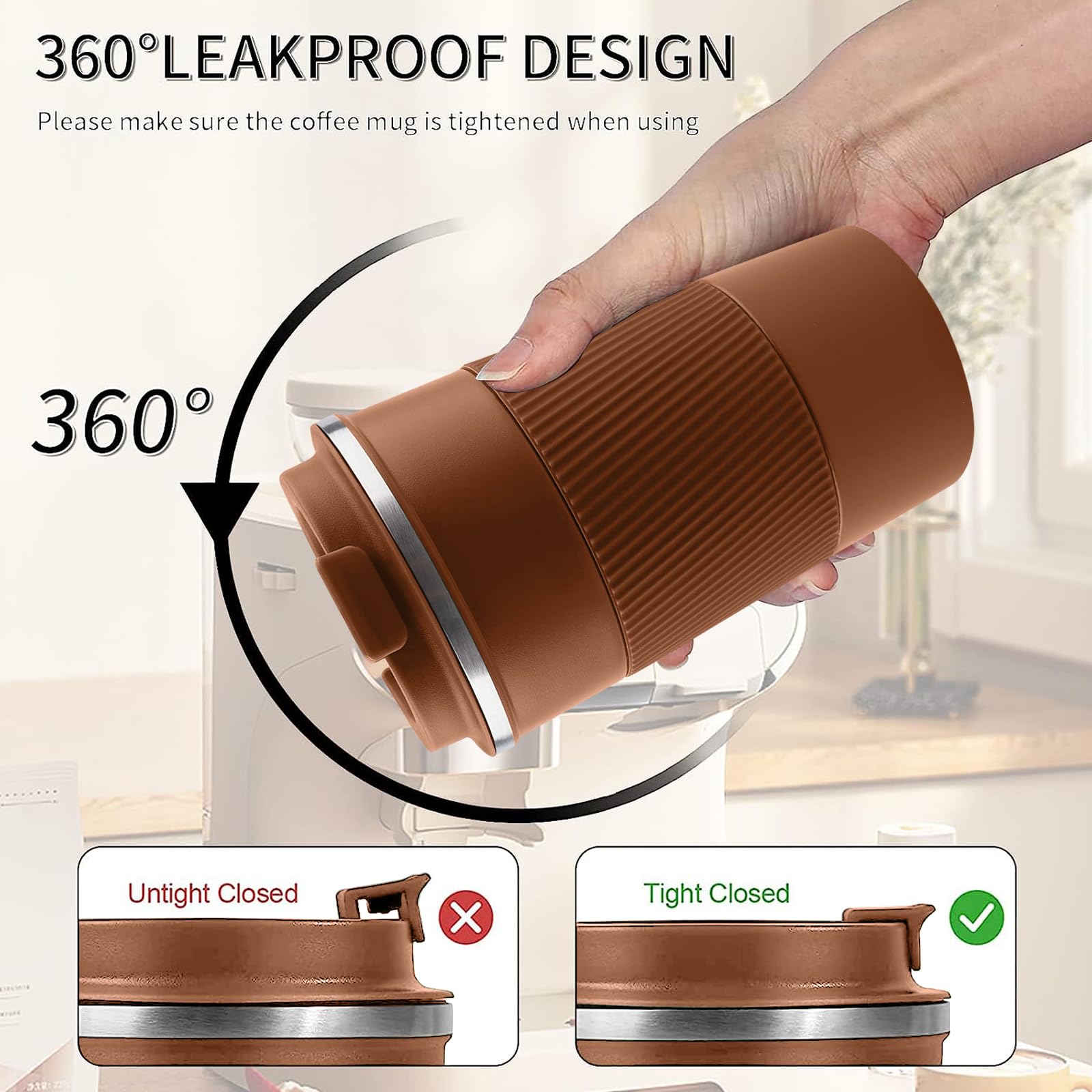 YINBAOGE 12oz capacity fits daily coffee needs