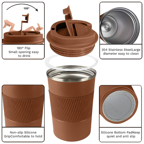 YINBAOGE mug body shows durable stainless steel construction