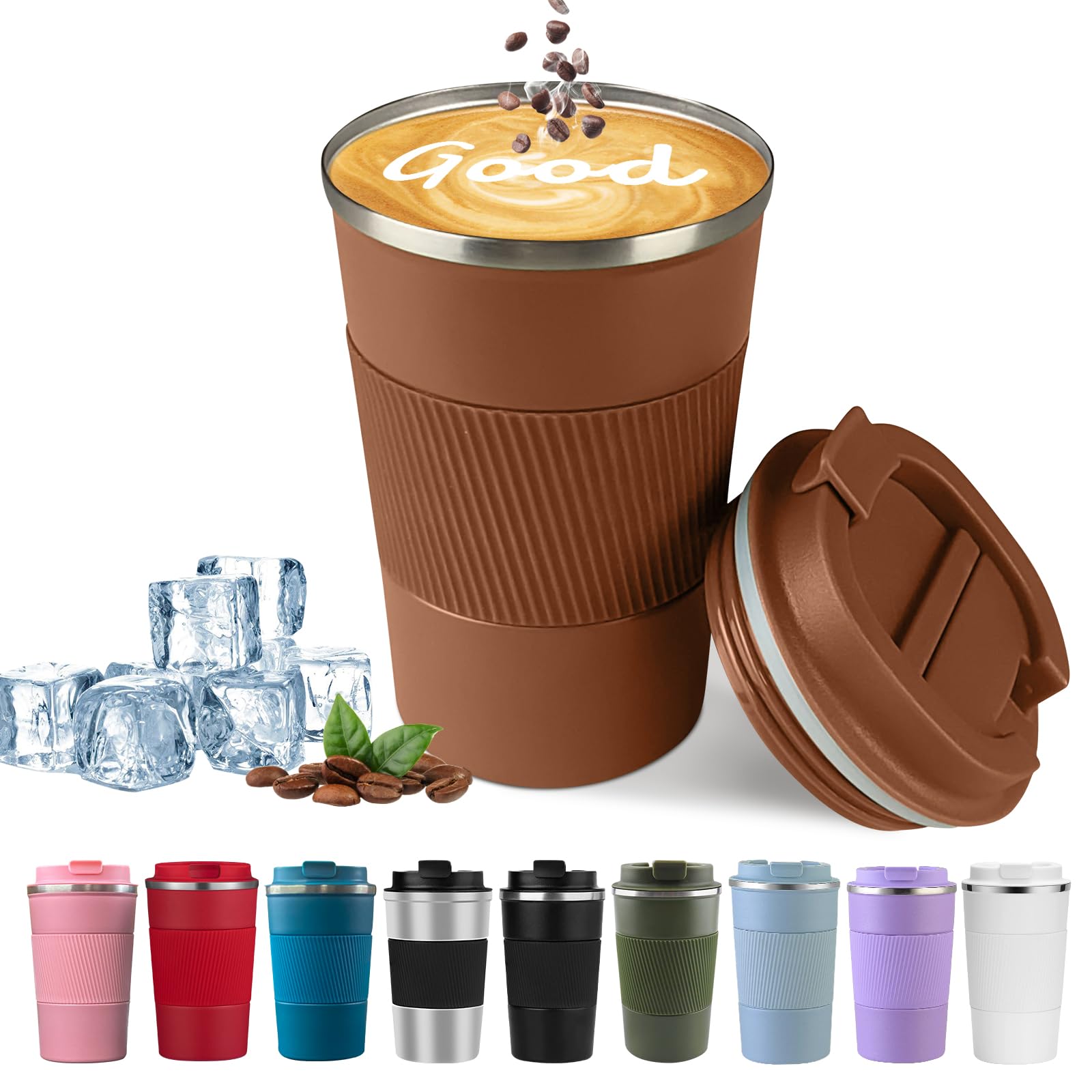 YINBAOGE insulated travel mug lid with leakproof seal for on-the-go use
