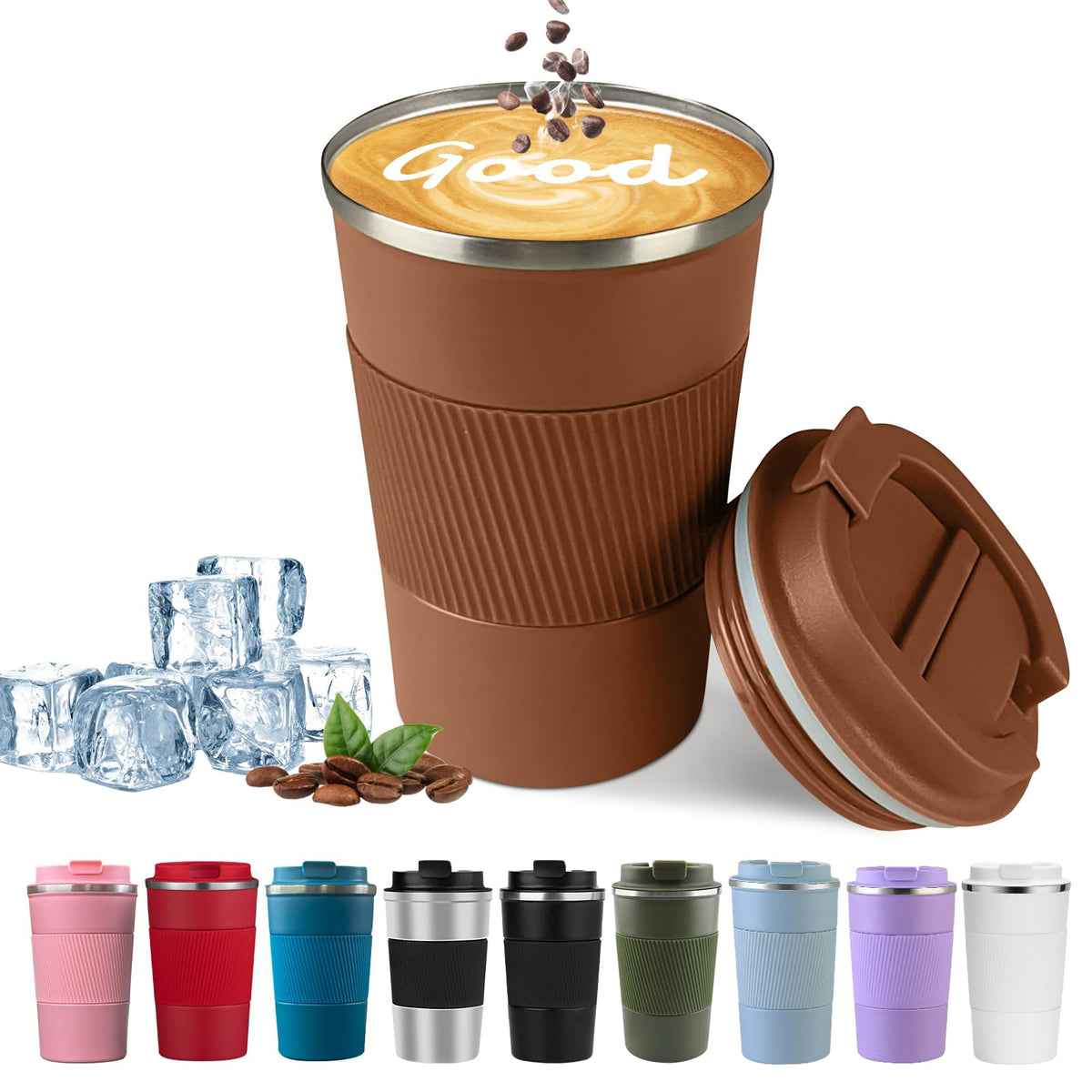 YINBAOGE insulated travel mug lid with leakproof seal for on-the-go use