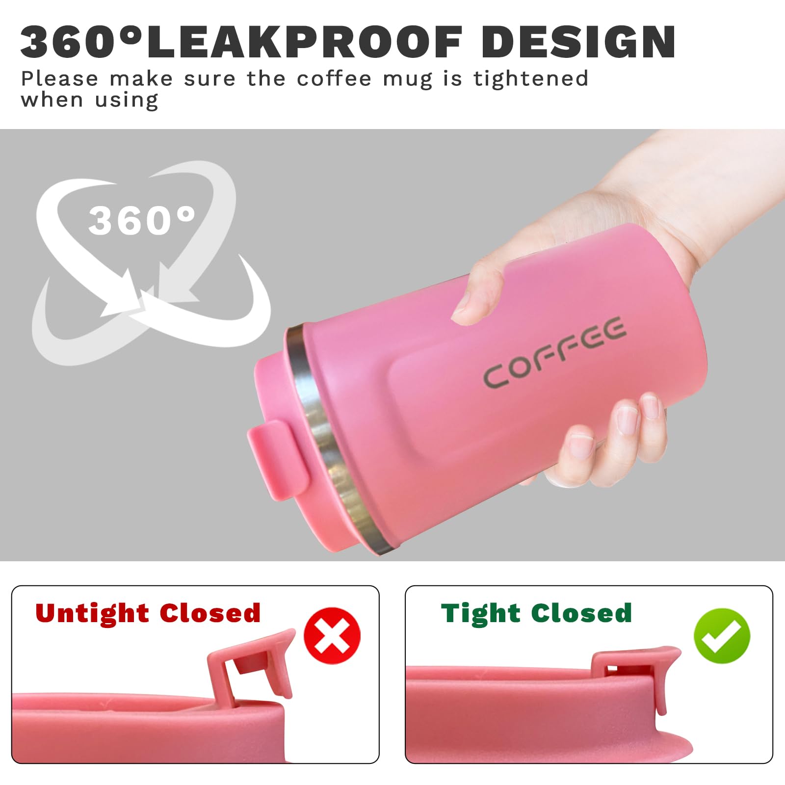 YINBAOGE car-cup-holder-compatible mug fits in most vehicles.