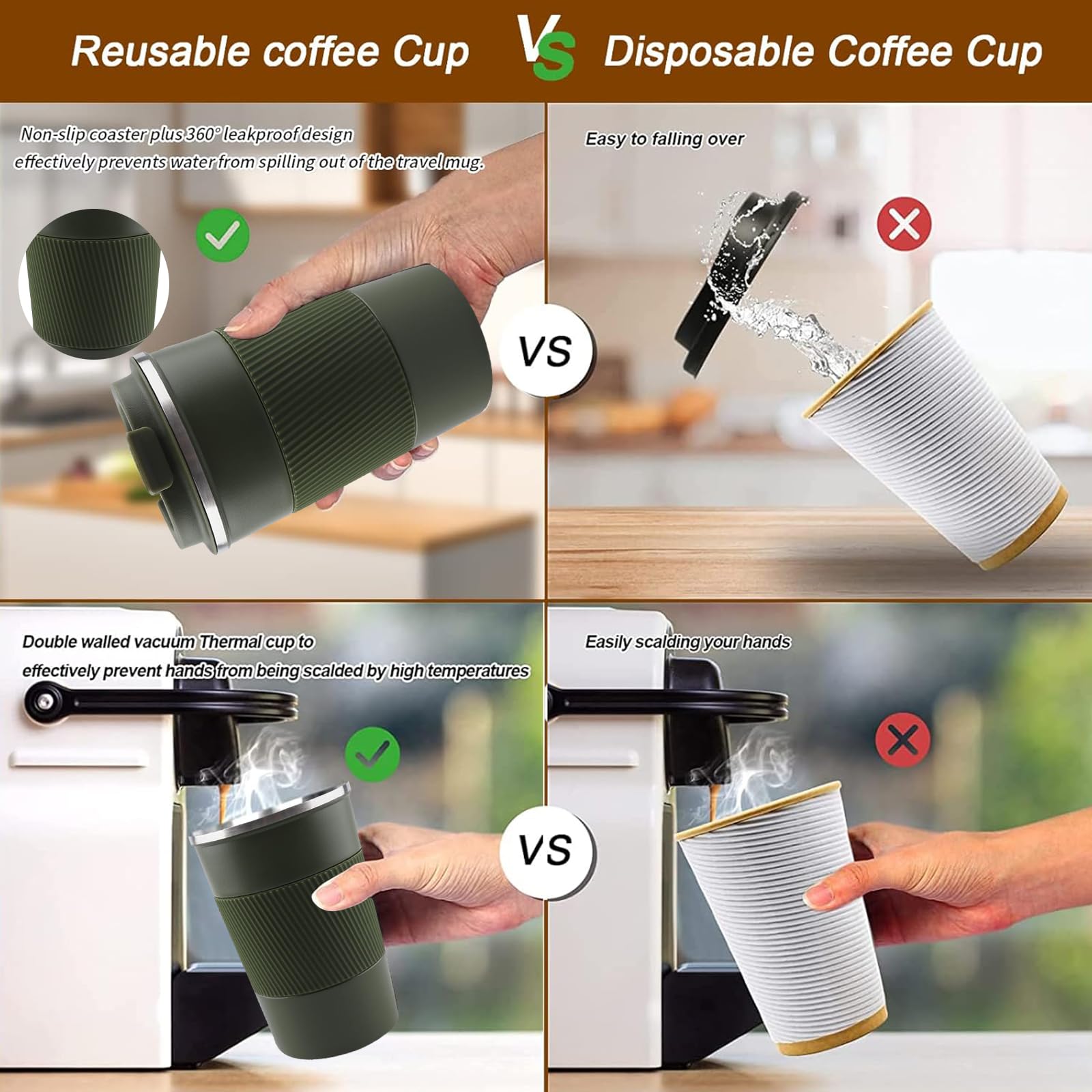 YINBAOGE car cup holder-friendly design in green
