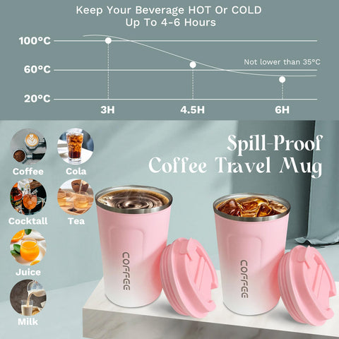 YINBAOGE leakproof lid seals every sip during travel.