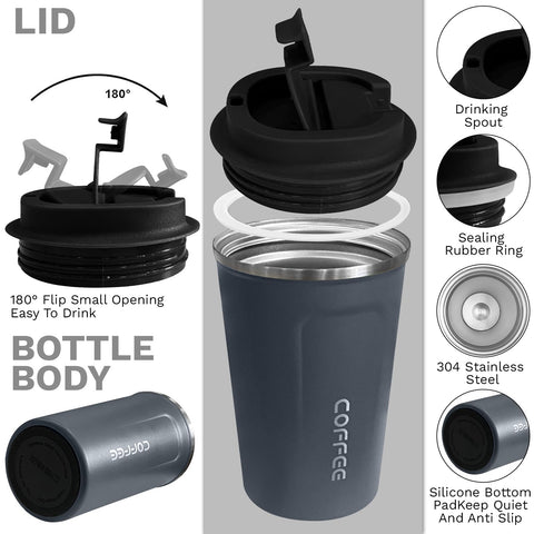 YINBAOGE screw-on sealed lid prevents leaks for on the go