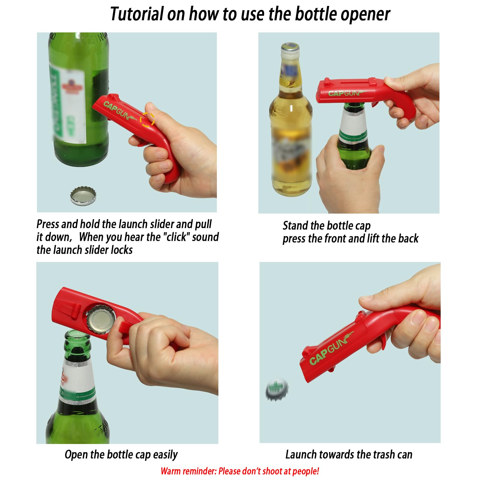 YinDxierxv cap launcher for barbecues showcases outdoor fun without heavy effort.