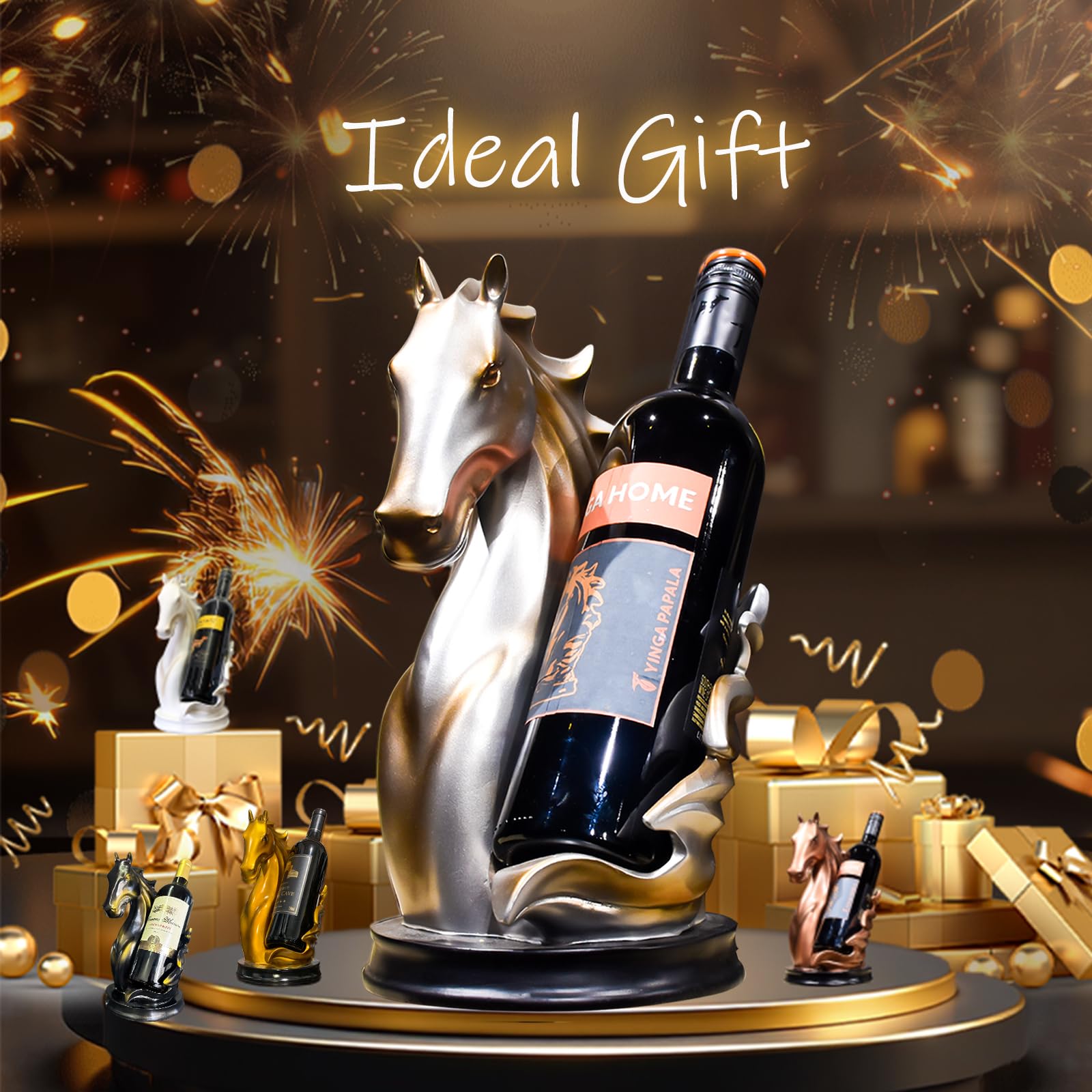 YINGAVERSAI table centerpiece wine display ideal for entertaining.