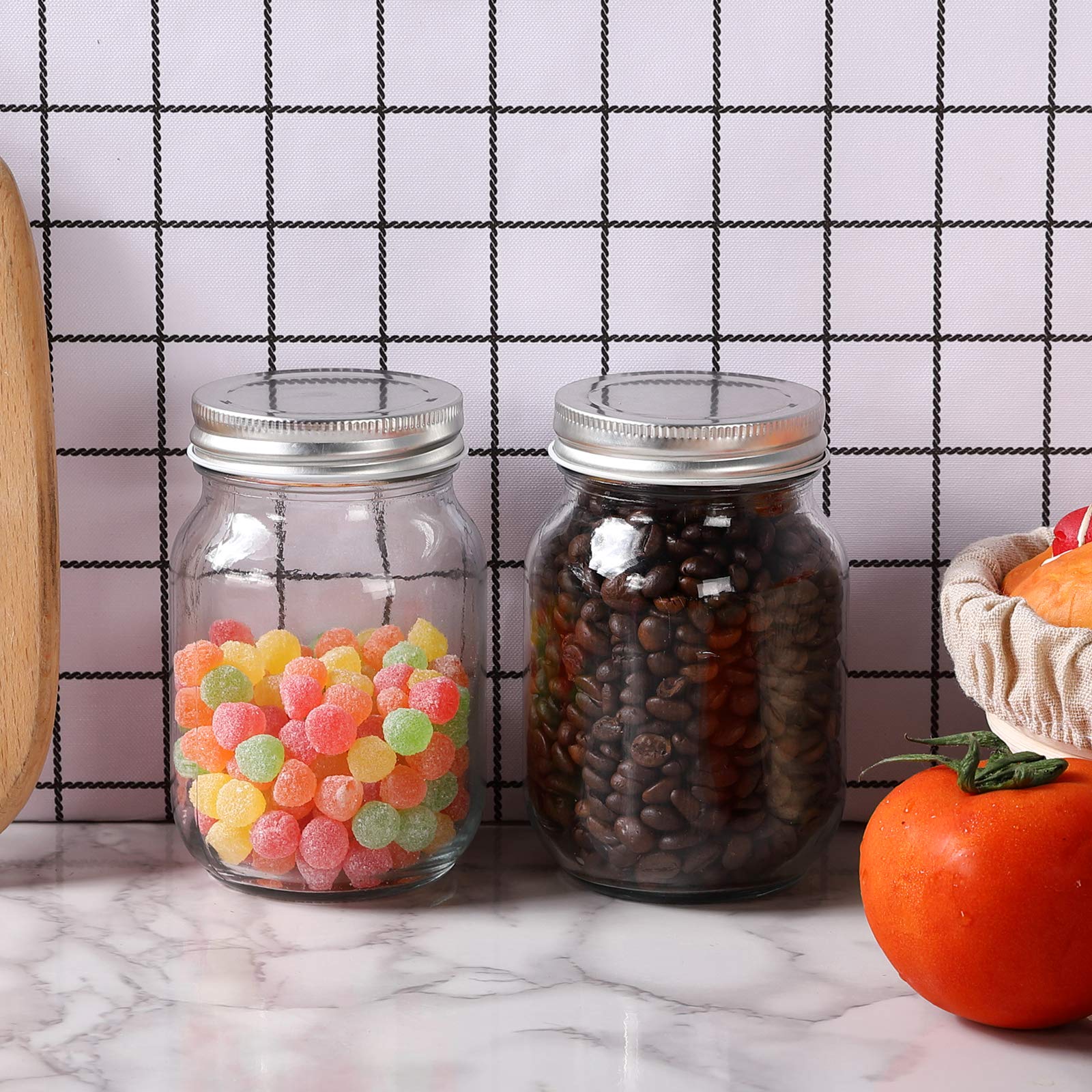 YINGERHUAN dishwasher-safe jar simplifies cleaning after meal prep and crafts.