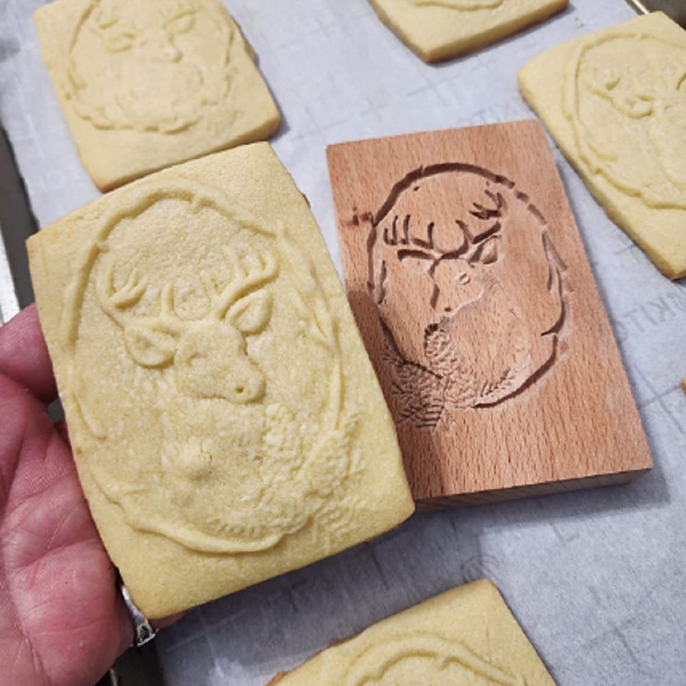 YingXue gift-ready wooden cookie mold ideal for Christmas baking