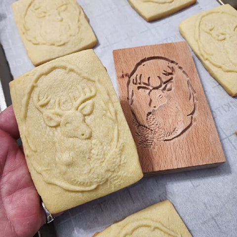 YingXue gift-ready wooden cookie mold ideal for Christmas baking