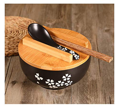 YingXue bowl with bamboo mat enhances table presentation.