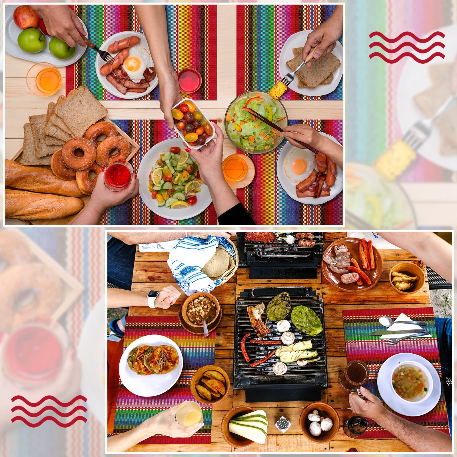 Yingzhao durable paper placemats stay soft and tear-resistant.