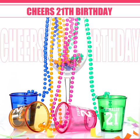 Yinkin shot glass necklace in red for lively party vibes