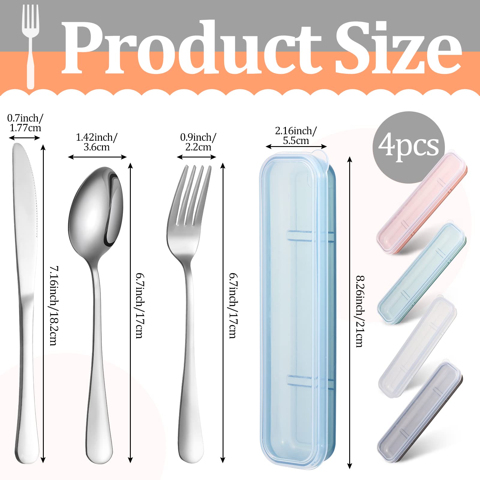 Yinkin stainless-steel dinner fork close-up shows durable, reusable design
