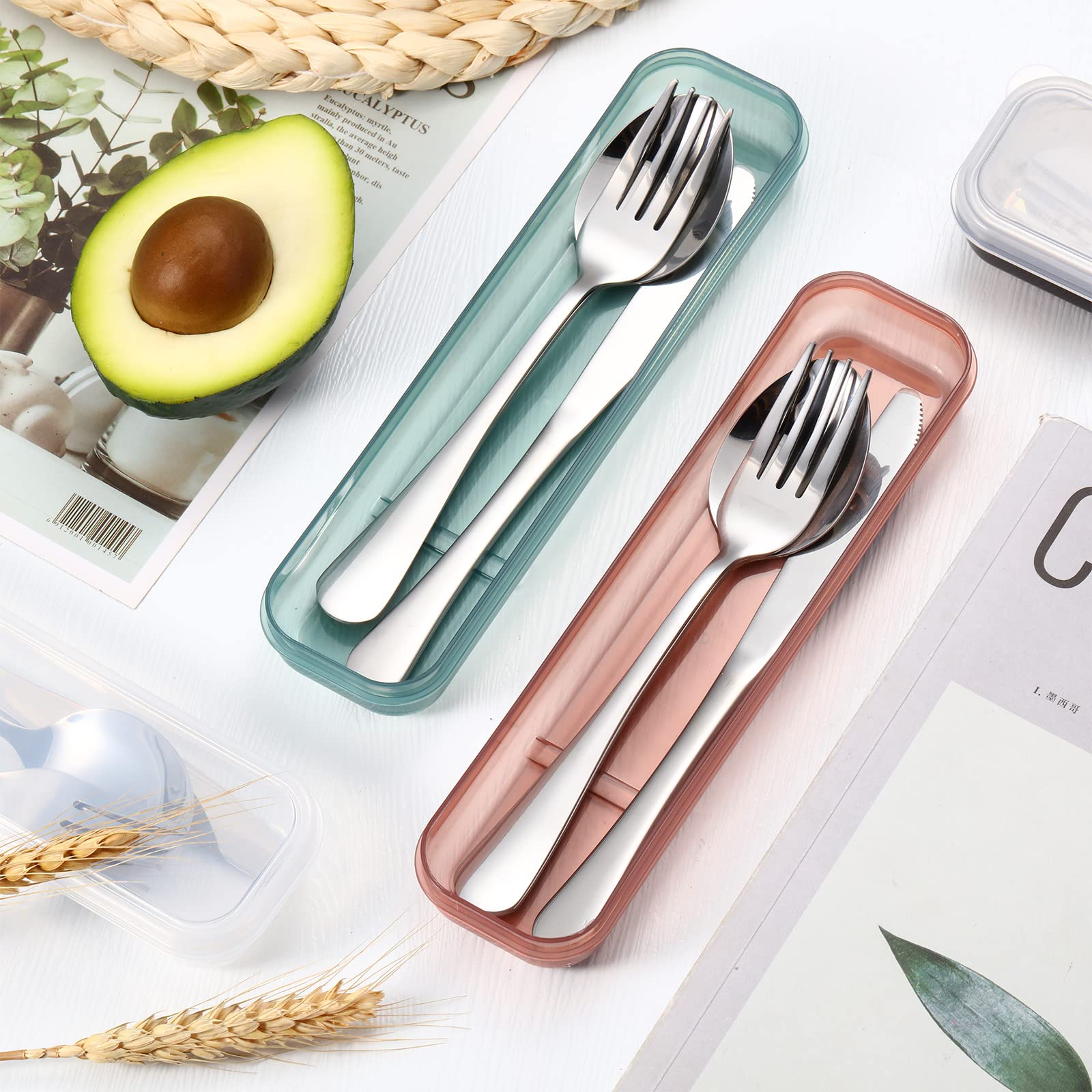 Yinkin stainless-steel dinner knife close-up emphasizes sturdy construction