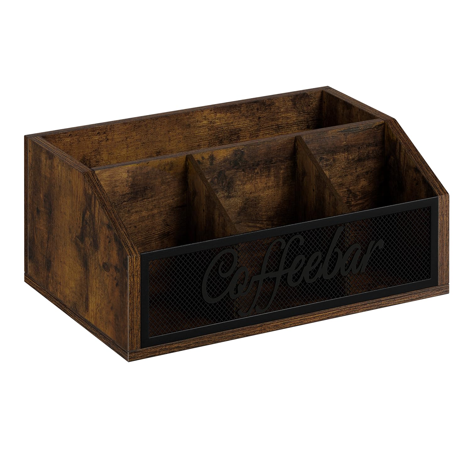 YINMIT coffee station organizer durable particleboard construction withstanding daily use.