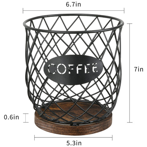 YINMIT K Cup Holder circular grid design saves counter space